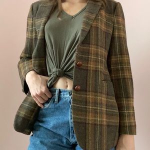 Ralph Lauren Plaid Jacket Size: 10/L